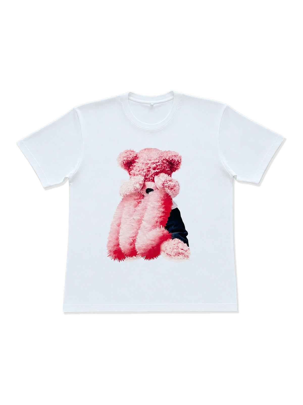 PINK TEDDY TEE [WHITE]